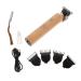 Angoily 1 Set T-Type Electric Pusher Oil Head Wooden Electric Clippers