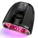 90W Professional Wireless Cordless Rechargeable UV LED Nail Lamp Nail Lamp Gel Nail Curing Dryer Light for Nails with 45 Beads 4 Timer Setting LCD Display Nail Polish Machine (Black)