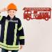 Personalized Fire Engine Night Light Wall Lamp - Custom Wooden Gift for Firefighters | Ideal for Boys & Girls - Buy Online on SooperMarket.com