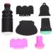 Frcolor 3 Pieces Nail Stamp with 4 Pieces Nail Design Stamp Scraper Nail Art Accessories