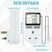 Doright Digital Temperature Controller LCD Screen Thermostat UK Plug - Ideal for Greenhouse, Farm, Terrarium, Reptile - 250V/13A - Buy Online on SooperMarket.com