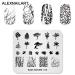 Nail Art Stamping Plate NA018 | Nature Branch & Coconut Tree Design | DIY Nail Polish Tool | International Shipping Available - Buy Online on SooperMarket.com