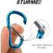 STURME Aluminum D Ring Carabiners Set - 24 PCS Mini Keychain Clips for Outdoor Camping - Durable & Spring Loaded Gate - Buy Online on SooperMarket.com