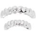 Hip Hop Teeth Halloween Hip Hop Teeth Convenient for Halloween Party for Hip Hop Fashion Shows(Silver) - Buy Online on SooperMarket.com