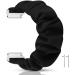 Compatible for Popglory P22 Band  Fabric Elastic Scrunchie Elastic Women Cute Replacement Straps Compatible for Popglory P22 / Donerton Smartwatch / iTouch Air 3 / IOWODO R3Pro Smartwatch Black - Buy Online on SooperMarket.com