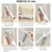 Portable M&R Pet Hair Remover Brush for Dogs and Cats - Easy to Clean Fur Removal Tool for Furniture, Carpet, Bed, Clothes, Car Seats - Reusable and Efficient - White - Buy Online on SooperMarket.com