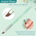 3PCS Nail Clean Up Brushes for OPI - Acetone Resistant Cuticle Cleaning Nail Art Precision Tools in Jade Green - Buy Online on SooperMarket.com