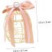 COOLHIYA Bird Cage 2pcs Box Bell Creative Treats Birdcage Wedding Sweets Birthday for Party Shaped Golden 8.3X6.7CM - Buy Online on SooperMarket.com
