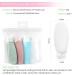 VFANDV Silicone Travel Bottles Set - 4 Leak-Proof 90ml Containers for Cosmetics & Liquids | Refillable Travel Accessories - Buy Online on SooperMarket.com