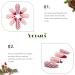 Vatocu Christmas False Nails - Short Red Press on Nails with Snowflakes, Elk, and Snowman Designs - 24pcs for Women and Girls - Buy Online on SooperMarket.com