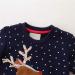Little Hand Baby Girls Christmas Sweatshirt | Xmas Jumper | Long Sleeve Cotton Pullover | Toddler Tees for Age 1-8 Years | 3-4 Years | Reindeer/Navy Blue - Buy Online on SooperMarket.com