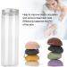 Konjac Wash Face Flutter Set - 8pcs Round Type Body Sponges for Deep Pore Cleansing and Exfoliation - Buy Online on SooperMarket.com