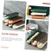 OSALADI 3pcs Refrigerator Sorting Lid Stackable Holders with Bins Household Auto Fridge Containers Scing - Buy Online on SooperMarket.com