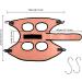Jacekee Claw Scissors Hammock for Cats - No Scratch Pet Care Bag for Grooming & Claw Cutting - Buy Online on SooperMarket.com