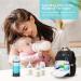 Vicloon Baby Milk Powder Dispenser - 4 Layer Portable Container for Kids - Stackable Snack Storage - Gray & Blue - Buy Online on SooperMarket.com