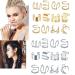 48Pcs Gold Silver Hair Braids Dreadlock Non-Piercing Ear Clip Beard Beads Cuffs Clip Hair for Women Men Hair Accessories Styling Jewelry Tools