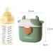 Bebamour Baby Milk Powder Dispenser Pot - 230g Formula & Snack Dispenser - Light Green Cow Design - Buy Online on SooperMarket.com