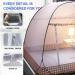 Pop Up Mosquito Net for Full to King Size Bed - Foldable, Portable, Large 72 x 78 x 59 inch - Ideal for Baby and Adults - Buy Online on SooperMarket.com