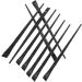 Healeved 36 Pcs Eyeliner Brush Eye Shadow Brush Flat Liner Brush Eye Shadow Blending Brush Black Nylon - Buy Online on SooperMarket.com