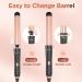 5 in 1 Wand Curling Iron Set - Kinked Curls Flat Iron & 3 Ceramic Barrels - Fast Heat Rose Gold Hair Waver Curler - Buy Online on SooperMarket.com