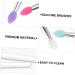 BELLIFFY 6pcs Eye Shadow Brush Makeup Eyeshadow Big Sequined Eyeshadow Brush Transparent Plastic Handle - Buy Online on SooperMarket.com