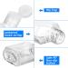 30 Pack 1 oz Clear Plastic Travel Bottles with Flip Cap - Refillable Hand Sanitizer Containers for Business Trip - Buy Online on SooperMarket.com
