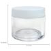 Beauticom 6 Piece 1 oz. Clear Acrylic Jars with Flat Lids for Creams Lotions Makeup & Samples - Ideal for Cosmetics & Herbs - Buy Online on SooperMarket.com