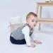 Famuka Baby Boy Gentleman Tuxedo Suit 3 Piece Set - 24 Months Grey | Formal Wedding Outfit - Buy Online on SooperMarket.com