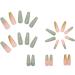 Luvadeyo 24pcs Ballerina Press On Nails - Luxury Green Acrylic Coffin Nails for Women & Girls - Buy Online on SooperMarket.com