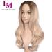 Lady Miranda Ombre Wig Brown to Ash Blonde High Density Heat Resistant Synthetic Hair Weave Full Wigs for Women(T/Ash Blonde) 0-T/Ash Blonde - Buy Online on SooperMarket.com