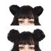 REECHO Space Bun Hair Pieces Mini Claw Clip in Messy & Cat Ears Fake Hair Bun Extensions - Pack of 2-3 Straight Black Brown - Buy Online on SooperMarket.com