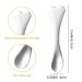Metal Makeup Spatula Set - 4 Heart-Shaped Facial Massagers & Mini Beauty Spoons for Masks Creams & Lotions - Reusable Skincare Tools - Buy Online on SooperMarket.com