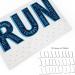Gone For a Run Hooked On Medals (Large) - White | Inspirational Runner Medal Hanger - Buy Online on SooperMarket.com