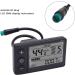 S866 Electric Bicycle LCD Display Meter - 24V 36V 48V E-Bike Control Panel with Waterproof Plug and UART Communication Protocol - Buy Online on SooperMarket.com