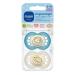 MAM Original Night Pacifiers Set - Bright & Tooth-Friendly Silicone Baby Pacifiers (6-16 Months) - Eco-Friendly Fox & Bear Design with Pacifier Box - Buy Online on SooperMarket.com