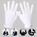 FAST-FX 2 Pairs of White Stitched Cotton Gloves Costume Gloves Soft Moisturizing Gloves for Wedding Server Parade Formal Guard Police Formal Tuxedo Jewelry Inspection - Buy Online on SooperMarket.com
