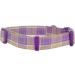 Yudote Soft Dog Collar - Checkered Violet Plaid for Small Dogs with Sensitive Skin - 1-Pack - Buy Online on SooperMarket.com