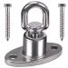 SELEWARE Silent Ball Bearing Swing Hangers, Heavy Duty 360 Rotate Swing Swivel Hook for Wooden Playground Yoga Hammock Chair Rope Punching Bag Porch Tire Web Swing Sets, 1200 Capacity
