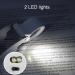 Tovmekdjn 40 Times Double LED Lamp Folding Magnifying Glass is Suitable for Jade Jewelry Collection and Appreciation Reusable Silver - Buy Online on SooperMarket.com