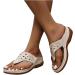 Willisos Women's Arch Support Orthopedic Sandals - Beige, Size 8, Clip Toe Flip Flops - Buy Online on SooperMarket.com