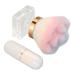 Premium Makeup Brush with Transparent Handle | Capsule Shape | Ideal for Loose Powder & Blush - International Shipping Available - Buy Online on SooperMarket.com