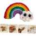 ABOOFAN 2 Pairs Rainbow Barrettes Snap Side Clamp Snap Hair Clip Colorful Hair Clips Rainbow Eardrop Props Kid Crafts Supplies Cotton Rainbow Pendant Girl Cartoon Alloy Flower Hairpin - Buy Online on SooperMarket.com