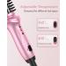 Curling Iron Brush for Short Long Hair Hair Curling Brush Long Barrel Tourmaline Ceramic Dual Voltage Curling Brush Iron with Anti-Scald Bristles 25MM-PINK - Buy Online on SooperMarket.com