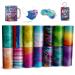 Lucky Goddness Watercolor Infusible Transfer Ink Sheets  14 Pcs 4.5x12 Pre-Inked Sublimation Paper for DIY T- Shirts  Mug Heat Press  Coaster Blank Waterclor