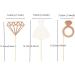 Unimall 24-Piece Glitter Bride Cupcake Toppers | Multicolored Wedding Dress Cake Decorations for Engagement & Bridal Shower - Buy Online on SooperMarket.com