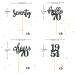24 Pieces Glitter 70th Birthday Cupcake Toppers | 70th Birthday Decorations | 1954 Theme Party Accessories | Black Cake Decor - Buy Online on SooperMarket.com