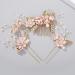 Toyvian 4pcs Wedding Hair Accessories Bridal Hair Comb Pearl Hair Accessories Bridal Hair Clip Wedding Hair Comb Clip Floral Girls Bridal Hair Accessories Rhinestone Hair Piece (Pink) - Buy Online on SooperMarket.com