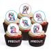 PRECUT Baby Unicorn Edible Cupcake Toppers - Cute Baby Unicorns Theme Premium Thickness SWEETENED VANILLA - wafer card disc cake decorations (Pack of 24)
