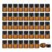 Enslz 50 Empty Amber Glass Bottles for Essential Oils Refillable Brown 1ml
