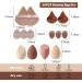 14Pcs Makeup Sponge Set Beauty Blender with Organizer Includes 2 Pieces of Triangle Loose Powder Puff 2 Pieces of Mini Triangle Loose Powder Puff 3 Pieces of Mini Airbrush Puff 4 Pieces of Beauty Eggs and 3 Pieces of Mini Beauty Eggs (brown) - Buy Online on SooperMarket.com